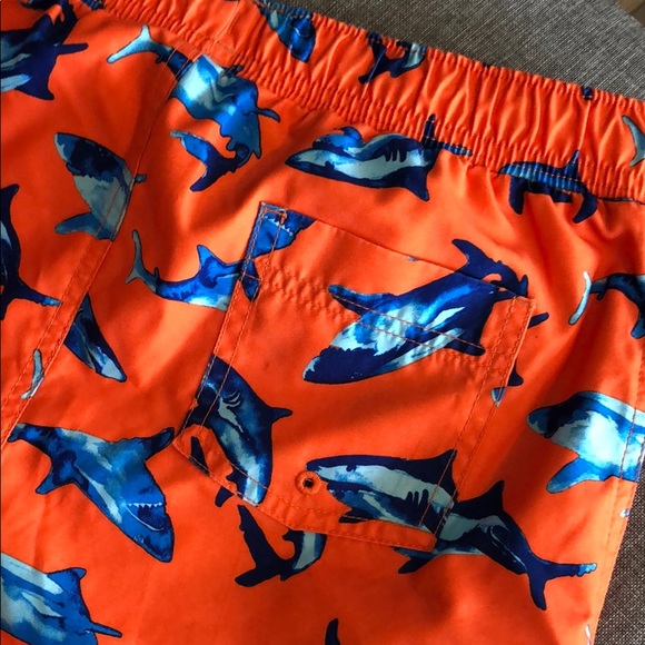 Lands End Shark Swim Trunks - Picture 5 of 5